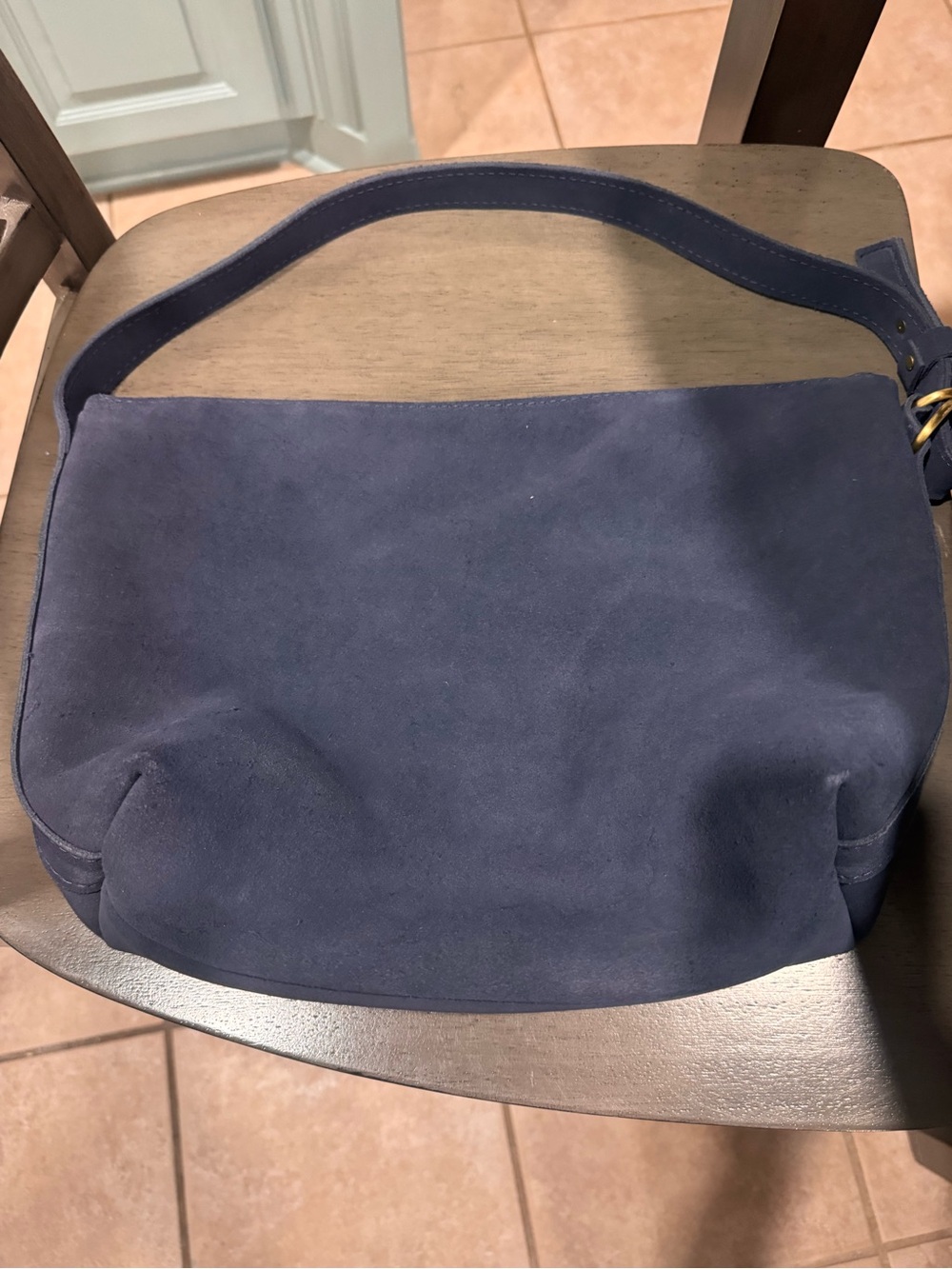 PLG Alaska Blue Large Slouchy Shoulder Bag - Picture 4 of 5